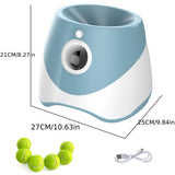automatic ball launcher, ball thrower, rechargeable ball thrower, interactive toy, V1106-137-35024-GRN-L