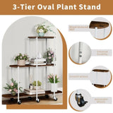 Plant Stand with Wheels Indoor Outdoor Flower Rack Display V178-66987