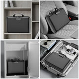 Fireproof Organizer with Lock, Hard-Shell Case Fireproof Document Box with 13 Pocket Accordion V1107-120-02255-BLK