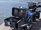 Motorcycle Top Case, Universal Aluminum Alloy Motorbike Tail Box with Leather Lining, 45L Waterproof V952-MTCJSDXHS45LZ7FXBV0