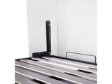 Queen Wall Bed in White Gloss Space Saving Murphy Bed Kit with Black Door Handle V63-953771