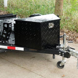 VEVOR Trailer Tongue Box, Aluminum Alloy Diamond Plate Tongue Box Tool Chest, Heavy Duty Trailer Box V952-T33X19X18INCH8Q94V0