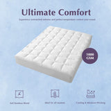 Hypoallergenic, Antibacterial w/ 100% Microfiber filling Mattress Topper - KING V196-MTK200_K