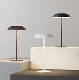 Black Minimalist Rechargeable LED Touch Table Lamp - 3-Color Stepless Dimming Metal Desk Light V888-ELOSUNG27035
