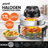 Pronti 17L Family Turbo Convection Oven Broiler Cooker - A18 Black OVN-17L-A18-BK