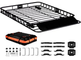 Roof Rack Cargo Basket 200 LBS 51"x36"x5" for SUV Truck with Luggage Bag V952-CDXLJJY251365ROA4V0