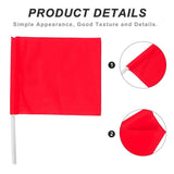 High-Visibility Red Referee Flags for Football Volleyball Sports V1366-AZ2-W-22619