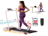 Everfit Treadmill Electric Walking Pad Incline Under Desk 380mm Pink TMILL-380H-INC-PK