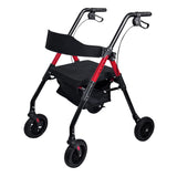 Orthonica Foldable Mobility Steel Rollator 136kg Max Capacity Red FRW-MAS-029-RD