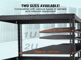 2PCS 1U Server Shelf, 254mm Depth, 22.68kg Max Load Capacity Vented Cantilever or Wall Mount V952-FWQJJGB1U10YF1LZFV0