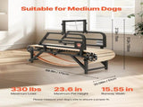 Dog Treadmill for Medium Dogs, 330lbs Weight Capacity, Dog Running Machine with Adjustable Ramps, V952-FDDGGPBJZXQM3V0VLV0