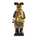 Christabelle 1.1m Musical LED Animated Christmas Moose Decoration Light-Up Lantern Ornament 112_NK108