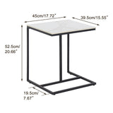 C-Shaped Marble Accent Side Table V767-JJ-XZ776