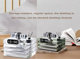 A4 Paper Storage Box Stackable Plastic Large Opening Single Layer Desktop File Organizer for Office V1294-YM0626-3117220312811