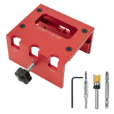 Hinge & Mortise Jig Kit with Anodized Aluminum Build, Optimized Fixture Structure, User Friendly V1366-AZ2-W-15533