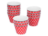 12pcs/Set Melamine Cup Imitation Porcelain Beverage Mug for Restaurant Student School Red V1294-YM0901-3118210147711
