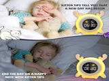 Alarm Clock, 8 Colors Adjustable Alarm Clock for Bedroom with 6 White Noises and 6 Ringtones, Cute V1188-WTJ-FR-20647