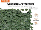 Ivy Privacy Fence, 39 x 158in Artificial Green Wall Screen, Greenery Ivy Fence with Mesh Cloth V952-WLSRZZWQ1J39NK3IBV0