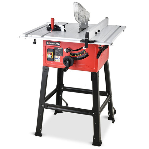 Baumr-AG 2000W 254mm Corded Table Saw with Stand, Extendable, Laser Guide V219-TBLSAWBRMAX60