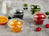 200 PACK 9 oz Clear Plastic Cups With Dome Lids, Crystal Clear Dessert Cups for Ice Cream, Latte, V1258-DP02-C-1340