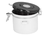 Sealing Container with Spoon Stainless Steel Coffee Beans Canister with Release Valve White1.8L V1294-YM0901-3118210146812