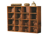 Wall Mounted Figures Display Shelves Rack Retro Wooden Figures Display Case for Home Bedroom 16 V1294-YM0703-3117230122711