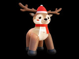 Jingle Jollys Christmas Inflatable Reindeer 2.5M Illuminated Decorations XMAS-INF-REIN-8FT