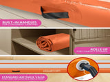 Powertrain Airtrack 20cm Thick 4m x 1m Inflatable Gymnastics Tumbling Mat Air Track - Orange IFM-HL-401-ORG