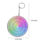 WHAMVOX 2-Pack Metal Hanging Emotion Wheel Keychain Set, Decorative Key for Bags and Keys V1189-WXFWAL-20260326-02310