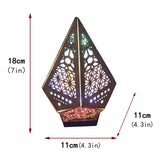 Floor Lamp Bohemian Style USB Wooden Floor Lamp Modern Geometric Light for Living Room Bedroom V1294-YM0626-221221GW03