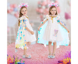 9Pcs Princess Dress-Up Clothes Mermaid Dress-Up Cape Kit V1263-JX-1315