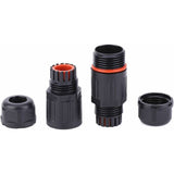 Whpps 10 pcs Ip68 Waterproof Straight Junction Box Electrical Wire Cable 3 Pin Outdoor V1188-MS-227-2492