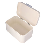 Milky White Bread Box Safe Odorless Large Capacity Anti Fingerprint Retro Tin Bread Box V1294-YM0710-3117210165811
