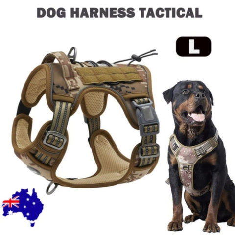 Dog Harness Tactical No Pull Adjustable Pet Military Working Training Vest L V201-W12991595