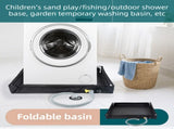 80x80x10CM Green Portable Outdoor Shower Tray & Versatile Collapsible Water Basin - Reinforced V888-ELOSUNG49783