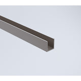 120x200cm Single Shower Glass Screen with Gunmetal Wall Channel & Square Pole V63-929621