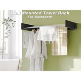Collapsible Laundry Drying Rack Wall Mounted Clothes Airer for Indoor or Outdoor V63-931821
