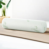 Memory Foam Neck Roll Pillow with Bamboo Cover, Cervical Support Bolster Cushion V1188-MS-617-014