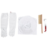 4 in 1 Professional Beekeeping Protective Accessories Set Upper Garment Gloves HivE tool Brush V1294-YM0901-JY19458