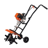 Tiller Cultivator Gas Powered, 38CC 4-Stroke Garden Cultivator, Tiller with 4 Steel Adjustable Front V952-RYGYJ31CCSCCAW43MV0