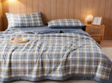 Cotton Thin Summer Quilt Lightweight Breathable Cool Quilt for Hot Sleepers Machine Washable V1192-AZ-W-26368
