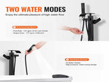 Freestanding Bathtub Faucet, Floor Mount, Freestanding Tub Filler, Shower Mixer Taps, Two Water V952-PBKSLTSFXYGHC2R75V0