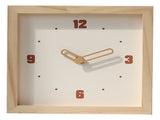 Wall Clock Battery Powered Fashionable Square Minimalist Wooden Clock Silent Modern Clock Decorative V1294-YM0901-3115240110811