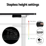 Artiss Treadmill 120cm Automatic Standing Desk with 400mm Electric Walking Pad SDTM-268-WHBK-120-400PAD