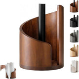 Mountain Paper Towel Countertop with Mango Wood Base and Iron Stand, Natural Wood Paper Towel V1366-AZ2-W-11449