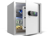 Wendlon White Touch Screen Safe Box with Electronic password, Backlit Keypad, LED Light, Anti-Rust & V1411-AU000050EW