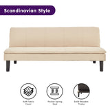 Sarantino 3 Seater Modular Faux Linen Fabric Sofa Bed Couch - Beige SOFA-M2830-LNN-BGE
