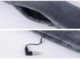 Scarf Winter USB Electric Heated Collar Scarf Plush Heating Shawl Neckerchief Chunky Oversized V1370-AZ4-06618