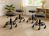 Levede 4x Salon Stool Swivel Bar Stools T4498-BKSTANDX4