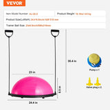 Half Exercise Ball Trainer, 23 inch Balance Ball Trainer, 660lbs Capacity Stability Ball, Yoga Ball V952-PHXLQ58CMBWF8JUJHV0